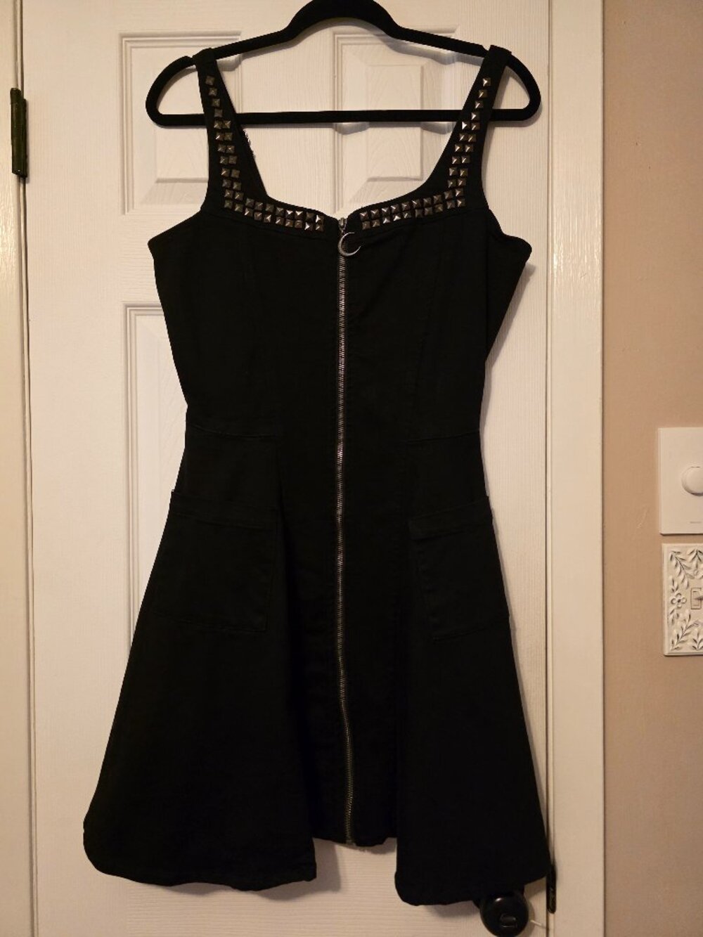 Midnight Hour Studded Denim Dress